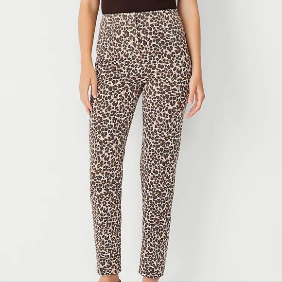 Ann Taylor Pants - Ann Taylor Animal Print Slim Pant For Women New